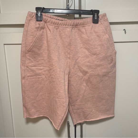 Free People Fp movement For The Win Long Shorts in Pastel Peach Sz M NWT $58 - Picture 2 of 7
